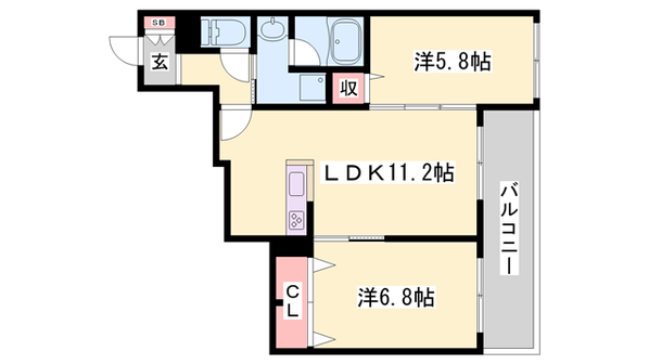 明石駅 徒歩11分 1階の物件間取画像